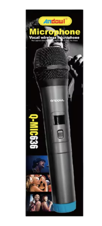 Microfon wireless profesional Andowl Q MIC636 negru - 1