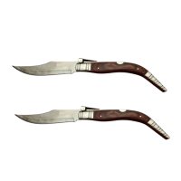 Set doua bricege de vanatoare cricket, lama otel inoxidabil, maro, 50 cm - 1