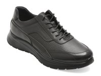 Pantofi sport OTTER negri, HT2, din piele naturala - 1