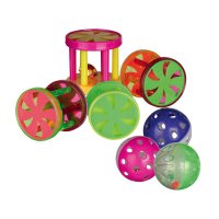 Jucarie Pisici cu Clopotel 4.5 cm Plastic 4099 - 1