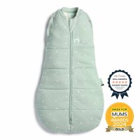 Sistem de infasat si sac de dormit, ErgoPouch, 2 in 1, 0-3 luni, 3-6 kg, TOG 2.5, Bumbac organic, Fermoar bidirectional, Transformabil, Lavabil la masina, Certificat non-toxic, Premiat in Australia, Model Sage - 1