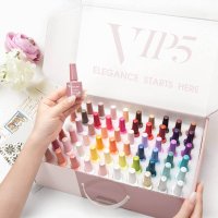 Kit oja semipermanenta Venalisa VIP 5, 60 culori, +Primer+ Base Coat + 3x Top Coat+ catalog culori si transport gratuit - Everin - 5