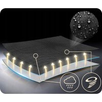 Leagan tip cuib pentru copii Neo-Sport Gri XXL, 100 cm, material impermeabil, cadru din otel, greutate suportata 150 kg - 3