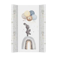 Saltea de infasat, Ceba Baby, Basic, Cu Intaritura, 70x50 cm, Suprafata impermeabila, Pentru comode de infasat sau patuturi, Fara ftalati, 0 luni+, Rainbow Walk - 1