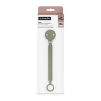 Lantisor din silicon cu clips pentru suzeta Wonder, Verde, 1 bucata, Suavinex - 1