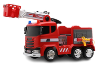 Masina electrica de pompieri pentru copii, Kinderauto B911, 140W, 12V-10Ah, bluetooth, culoare rosie - 1