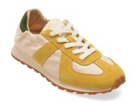 Pantofi sport GRYXX galbeni 30591 din material textil si piele naturala pentru femei - 1