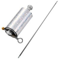 Baston extensibil automat autoaparare IdeallStore®, Training Turf, metal, 145 cm, argintiu - 2
