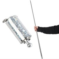 Baston extensibil automat autoaparare IdeallStore®, Training Turf, metal, 145 cm, argintiu - 6