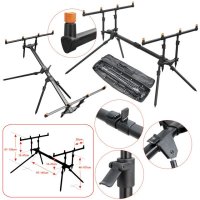 Rod Pod 4 lansete aluminiu Baracuda RP 10 - 2