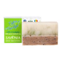 Sapun Natural Exfoliant cu Cafea si Eucalipt, 90g, Savonia - 1