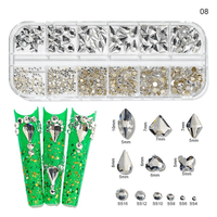 Cristale decor unghii marimi si forme diferite KK-08 - 1