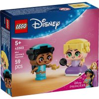 LEGO Disney Princess 43303 - Miniprintesele Jasmine si Rapunzel, set de 59 de piese - 1