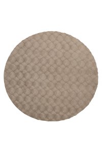 Covor Rotund Diamond Cut Taupe 200x200 cm - Eleganta si Confort - 1
