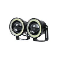 Set 2 Proiectoare Auto LED Angel Eyes - Lumina Alba - 1