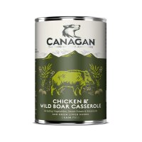 CANAGAN Chicken&Wild Boar Casserole, XS-XL, Pui și Mistreț, conservă hrană umedă fără cereale câini junior & adult, (în supă), 400g - 2