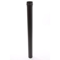 Tub de evacuare gaze arse Fornello din otel negru pentru centrale pe peleti, 80 mm, 1 m, cu garnitura etansa - 1