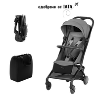 Carucior sport KinderKraft Pilot 2 cu pliere compacta Platinum Gray - 1