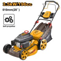 Masina de Tuns Iarba Ingco GLM196202 cu Tractiune Autopropulsata si Motor de 4.8 CP - 1