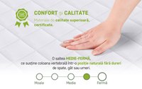 Saltea KONFORTA Max Plus 25 cm - Medie Ferma, Spuma Poliuretanica Reversibila - 5
