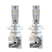 Set 2 LED-uri Auto Techstar® M3, H7, 40w, 8000 Lumeni, 6500K, AUTO, 12-24 Volti, ZES, Canbus, Miez Cupru, Radiator - 5