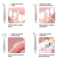 Irigator Oral pentru Dus Bucal MRG MA8, 4 Capete curatare, cu Acumulator - 7