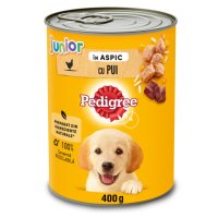 PEDIGREE Junior, Hrană Umedă pentru Câini Pui, Conservă 400g, XS-XL, în Aspic - 1