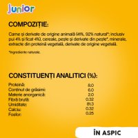 PEDIGREE Junior, Hrană Umedă pentru Câini Pui, Conservă 400g, XS-XL, în Aspic - 5