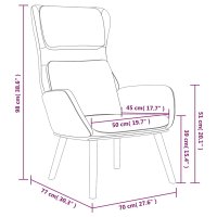 Scaun de relaxare gri deschis, tapitat cu catifea si picioare din lemn de hevea - 8