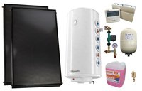 Pachet sistem solar presurizat, 2 x Panou solar plan Fornello 2.0 m² SPFP, Boiler cu 2 serpentine Fornello Optima GCV7/4S 150 l, grup pompare, controller, vas expansiune, antigel, aerisitor 1/2 - 1