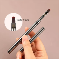 Pensula Everin Grey 97Y SF-84, forma limba de pisica pentru gel - 1