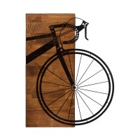 Tablou din lemn si metal Bisiklet Negru 45x58 cm - 4