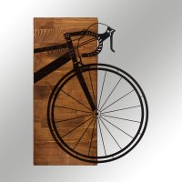 Tablou din lemn si metal Bisiklet Negru 45x58 cm - 5