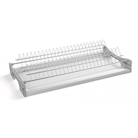 Scurgator Vase, GTV, 2 Nivele, 2 Tavi, Pentru Dulap de 800mm, Interior dulap 764mm, Pentru Placi 16-18mm, Crom - 3