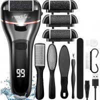 Set Pila electrica pentru talpi si calcaie PROtone, Display digital, Acumulator 1200 mAh, 2 viteze, 2000 rot/min - 9