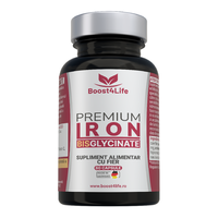 Fier Bisglicinat Premium, 71,80 mg, 60 capsule vegane, Boost4Life - 1