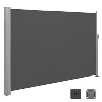 Copertina solara laterala, Songmics, Gri, 180x450 cm - 6