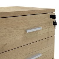 Sertar mobil Lotus in culoare stejar-gri inchis 40x47x55cm - 5