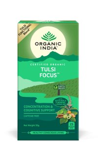 Ceai Tulsi Focus Organic India - 25 Plicuri pentru Claritate Mentala - 1