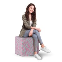 Taburet Updeco cub XL Zebra blue - 1