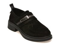 Mocasini negri din piele intoarsa GRYXX model 2203635 - 1