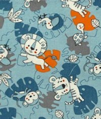 Sac de dormit copii 2.5 tog KidsDecor Tiger Jungle din bumbac 110 cm - 2