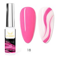 Artistic Liner Gel EVERIN 8ml – 18 | Gel liner roz neon pentru nail art vibrant și contururi precise - 1