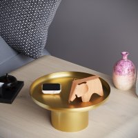 Set 3 platouri decorative metalice GED-007 Auriu 25.5x25.5x9 cm - 4