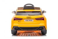 Masinuta electrica pentru copii Audi RS6 Yellow cu roti EVA 70W, telecomanda, pornire la buton, roti Eva si scaun piele - 6