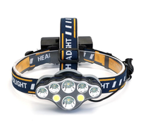 Lanterna de CAP 8 LED cu lumina alba si lumina rosie pentru presemnalizare - 1