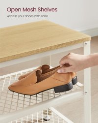 Pantofar Vasagle Alb 30 x 73 x 45 cm - 6