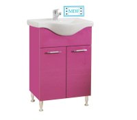 Set Baza front MDF si Lavoar seria 153, 55 cm, violet - 1