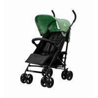 Carucior sport, Asalvo, Mombi 2, Pliabil, Pana la 15 kg, Cadru din otel, Greutate redusa 6 kg, Spatar reglabil in 2 pozitii, Capotina cu fereastra, Cos depozitare, Cu roti detasabile, 0 luni+, Green - 1
