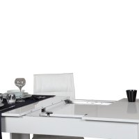 Masa Dining Oblo - Shiny Alb - 3